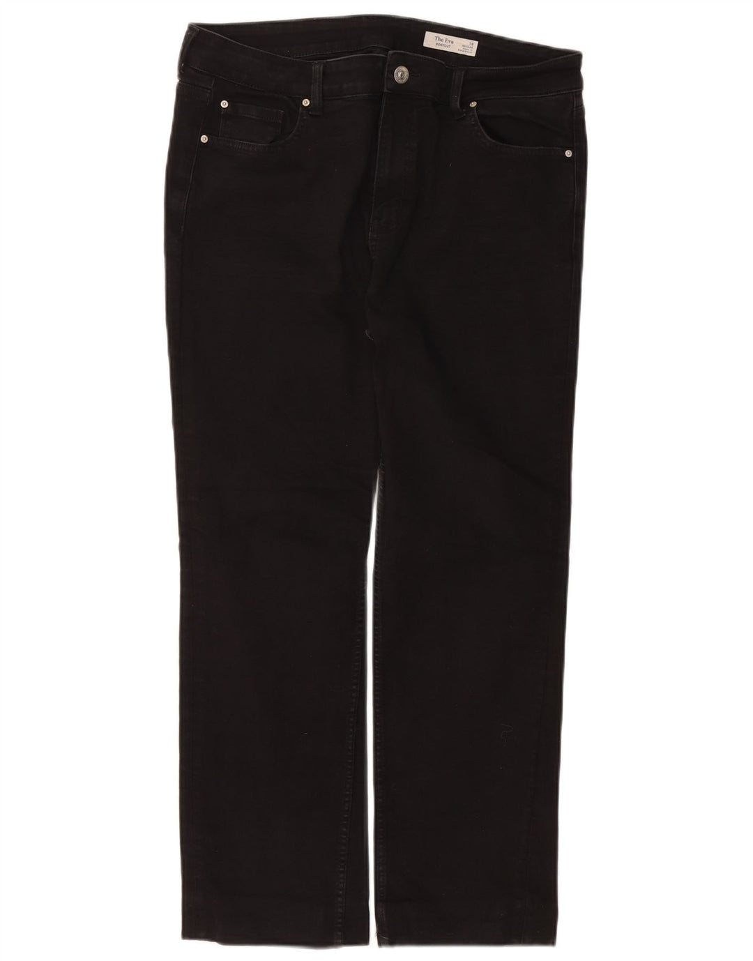 Marks & Spencer Damen Eva Regular Bootcut Jeans UK 18 XL W36 L27 Schwarz