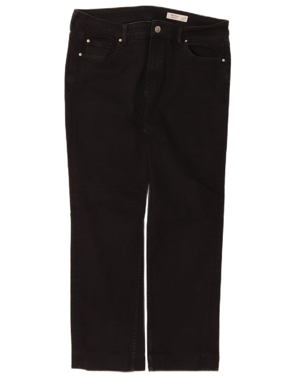 Marks & Spencer Damen Eva Regular Bootcut Jeans UK 18 XL W36 L27 Schwarz