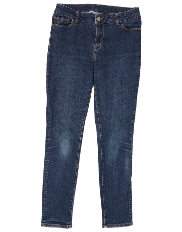 Crew Clothing Damen Skinny Jeans UK 12 Medium W30 L28 Marineblau Baumwolle