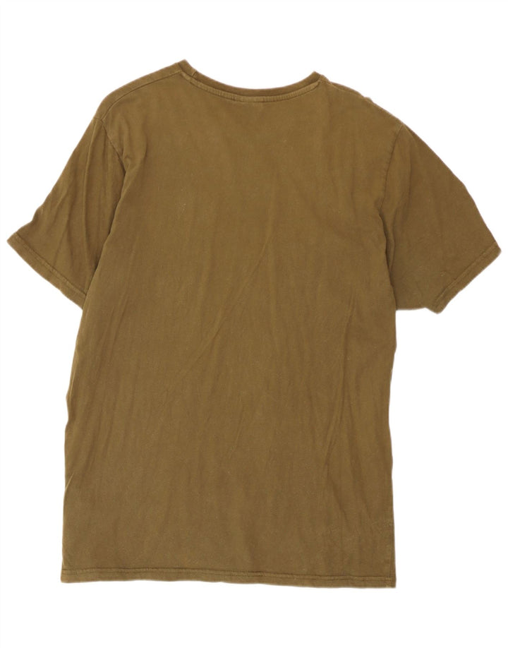 Ellesse Herren T-Shirt Top XL Khaki Baumwolle