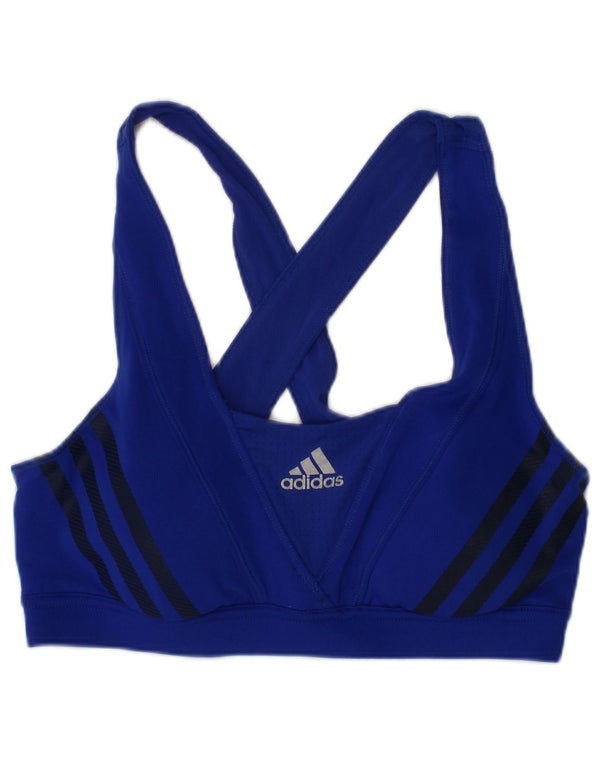 Adidas Damen Climacool Padded Graphic Vest Top UK 10 Small Blue Sports