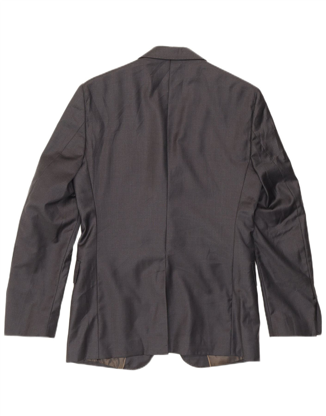 Zara Herren 2-Knopf-Blazer mit klassischer Passform, EU 46, kleine graue Wolle