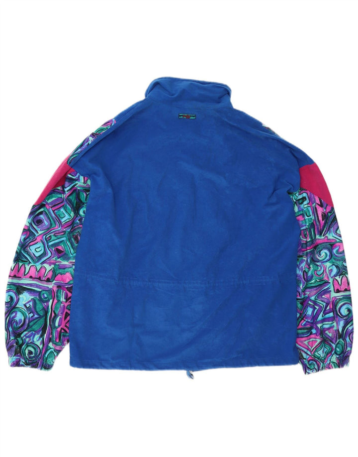 Terinda Damen-Trainingsanzug-Oberteil, übergroß, Jacke, UK 14, mittelblau, geometrisch