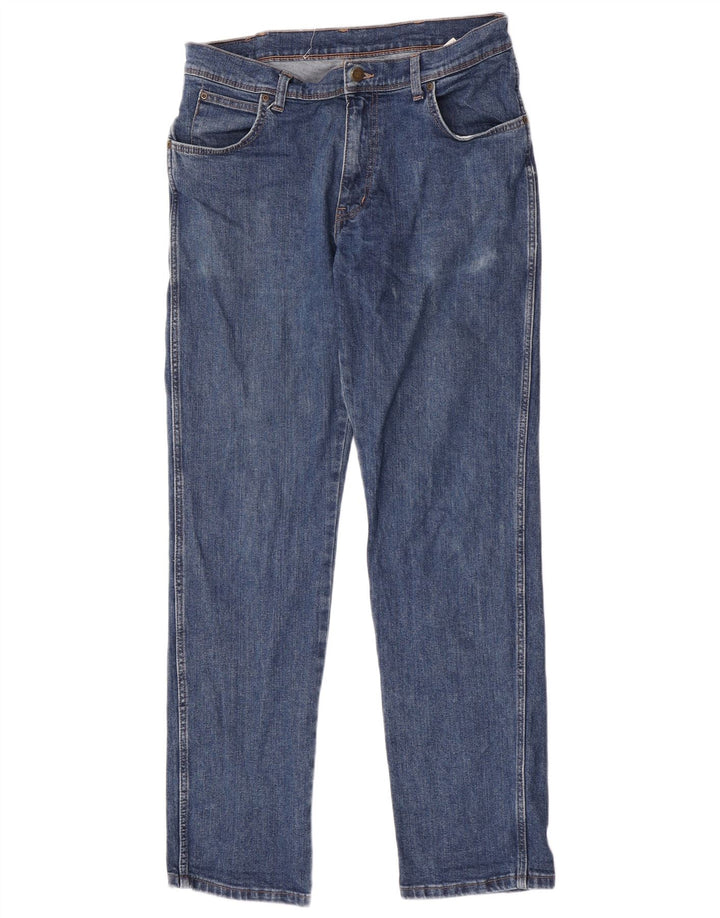 Wrangler Herren-Jeans mit normaler Passform, gerade Passform, W34, L34, Blau, Baumwolle