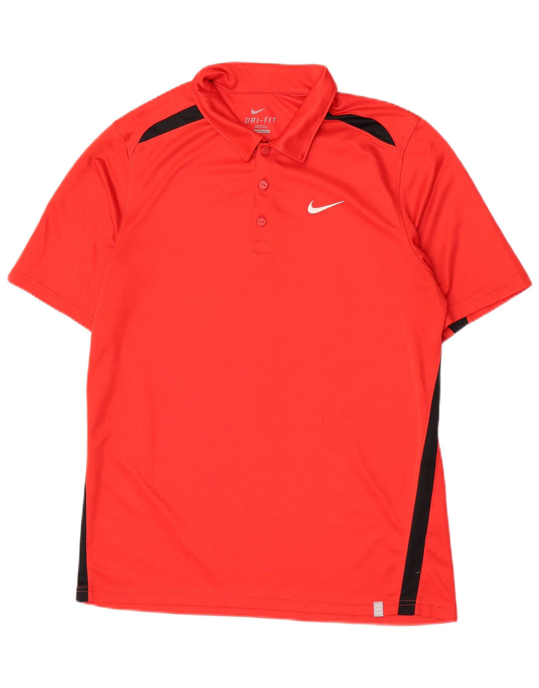 Nike Herren Dri Fit Poloshirt Mittelrotes Colourblock-Polyester