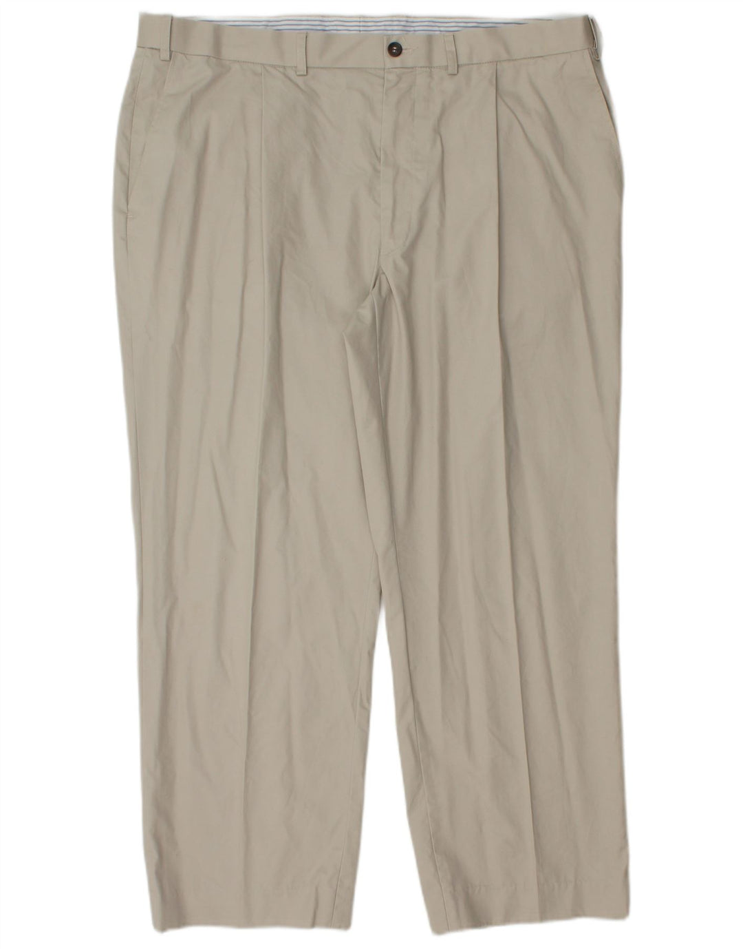 Gerade Herren-Chinohose von Marks & Spencer, W38, L27, graue Baumwolle
