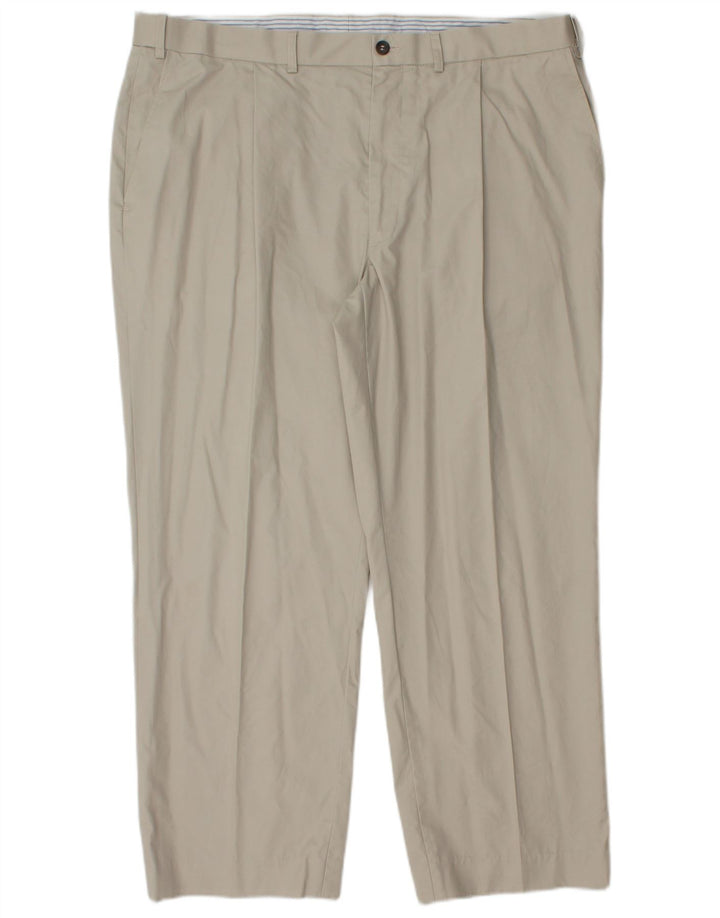 Gerade Herren-Chinohose von Marks & Spencer, W38, L27, graue Baumwolle