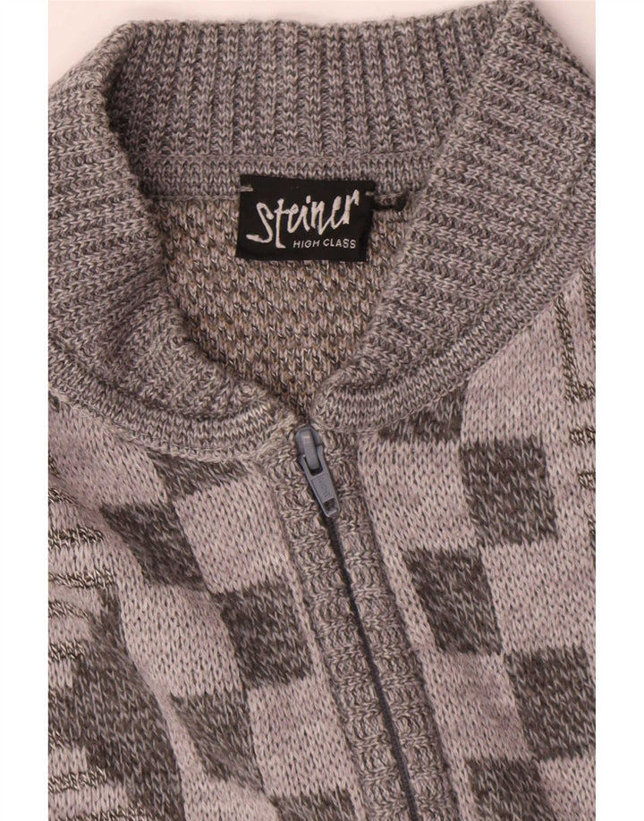 Steiner Herren Strickjacke XL Mehrfarbig Geometrisch