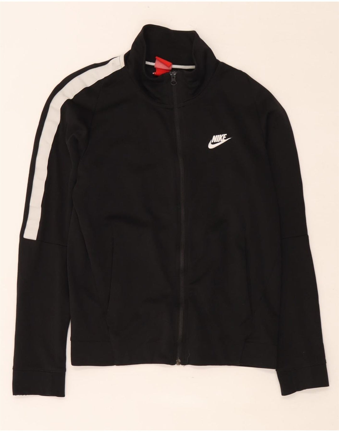 Nike Herren-Trainingsanzugoberteil, Jacke, Größe S, Schwarz, Colourblock-Baumwolle
