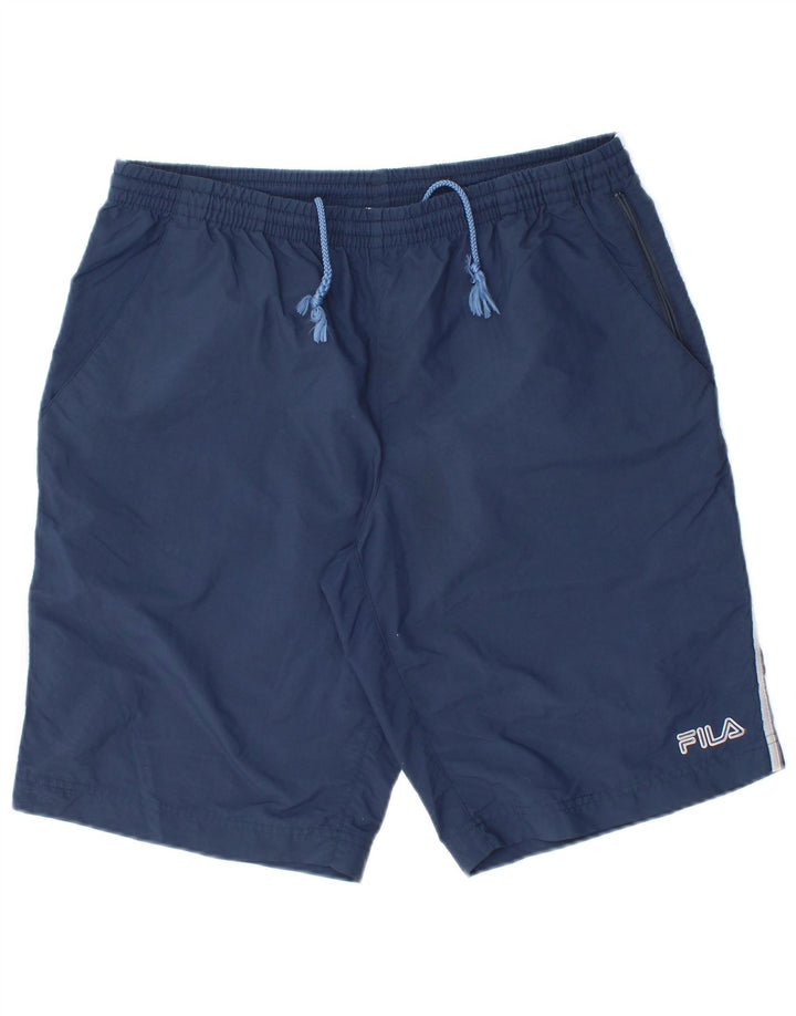 Fila Herren-Sportshorts, groß, marineblau, Polyamid