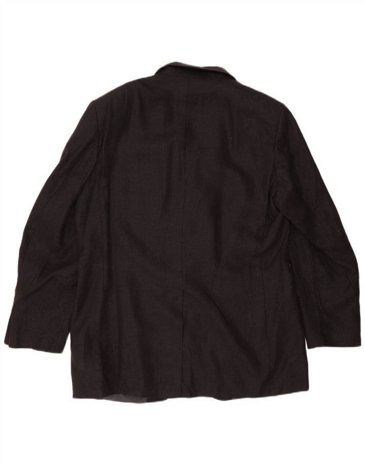 Marks & Spencer Herren-Blazer mit 3 Knöpfen, Gr. 40, Größe L, Schwarz, Leinen