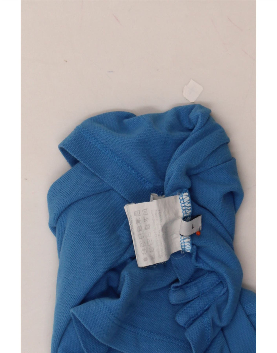 TRUSSARDI JEANS Mens Polo Shirt Large Blue Cotton Vintage Trussardi Jeans and Second-Hand Trussardi Jeans from Messina Hembry 