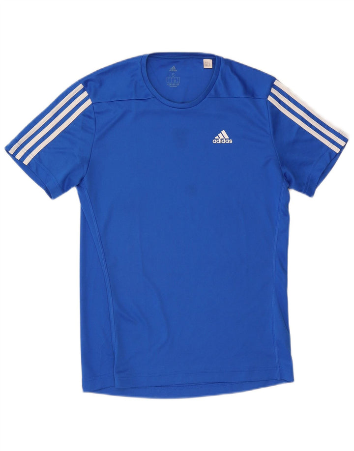 ADIDAS Herren Aeroready T-Shirt Top Small Blau Polyester