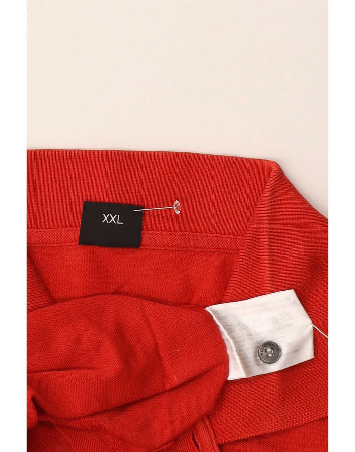 Hugo Boss Herren Poloshirt 2XL rote Baumwolle