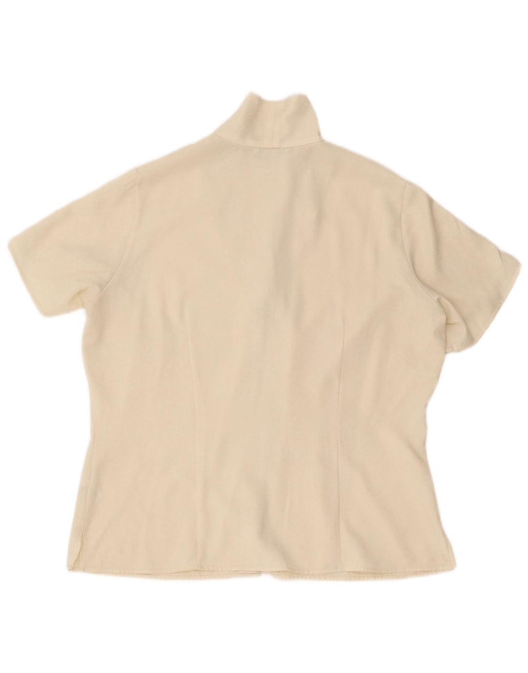Marks & Spencer Damen Kurzarm-Hemdbluse UK 16 Large Beige