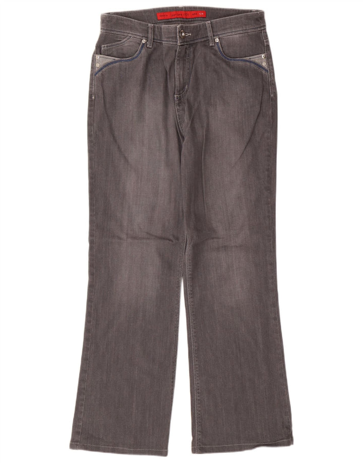 PER UNA Damen Roma Bootcut Jeans UK 12 Medium W30 L28 Grau Baumwolle