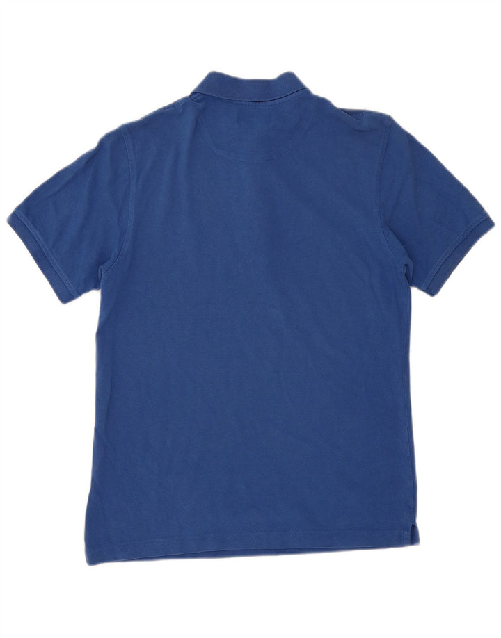 Lyle & Scott Herren-Poloshirt aus mittelblauer Baumwolle