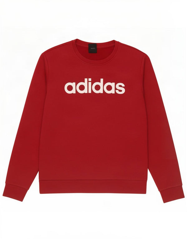 Adidas Damen Graphic Sweatshirt Pullover UK 12/14 Mittelrot