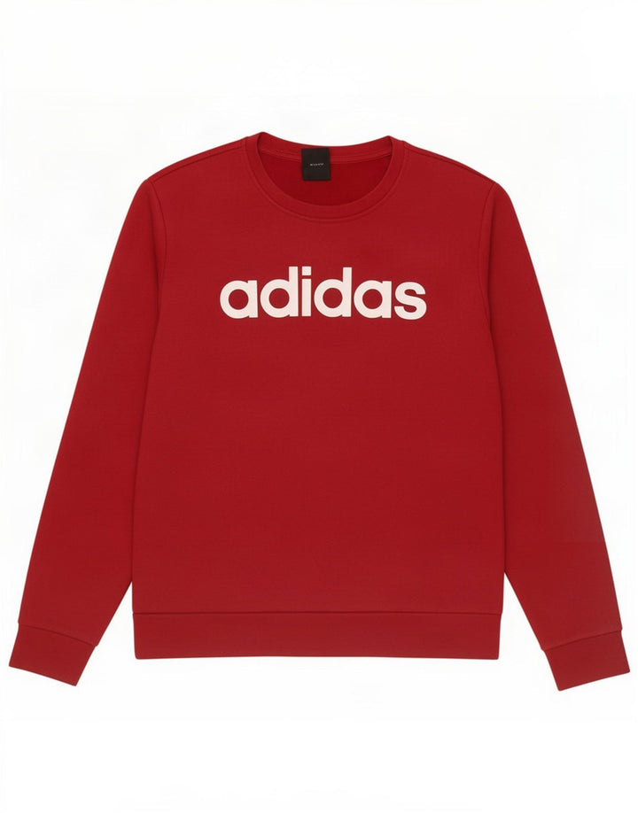 Adidas Damen Graphic Sweatshirt Pullover UK 12/14 Mittelrot