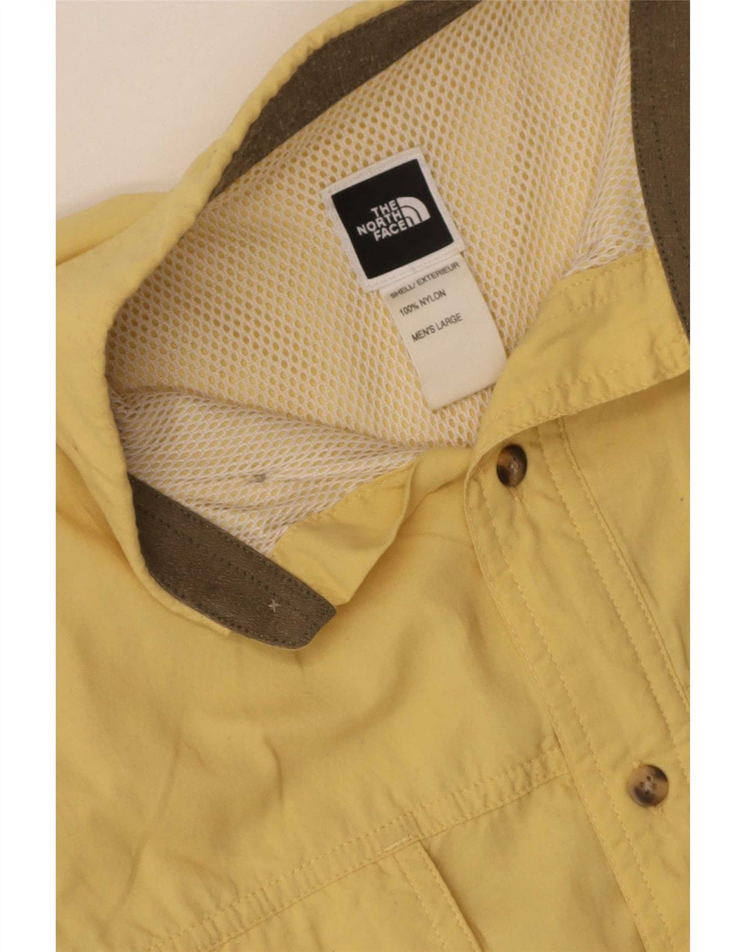 The North Face Herren-Grafikhemd, großes gelbes Nylon