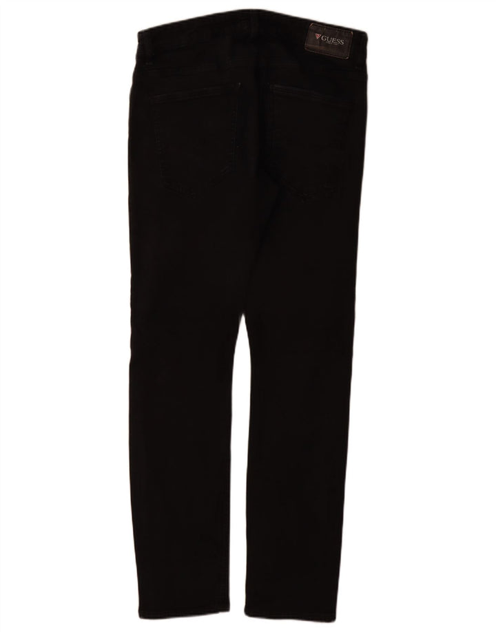 Guess Slim-Jeans für Herren, W31, L31, schwarze Baumwolle