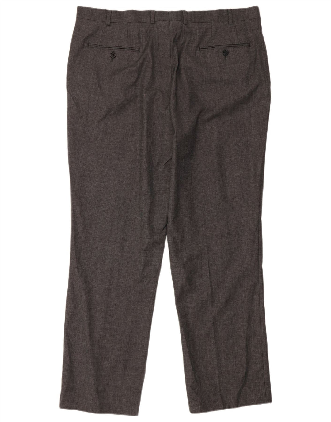 Gerade Anzughose für Herren von TED BAKER, W40, L32, graue Wolle