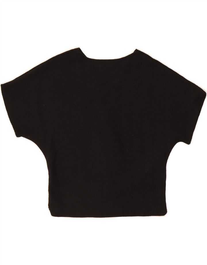 ZARA Womens Blouse Top UK 10 Small Black Vintage Zara and Second-Hand Zara from Messina Hembry 