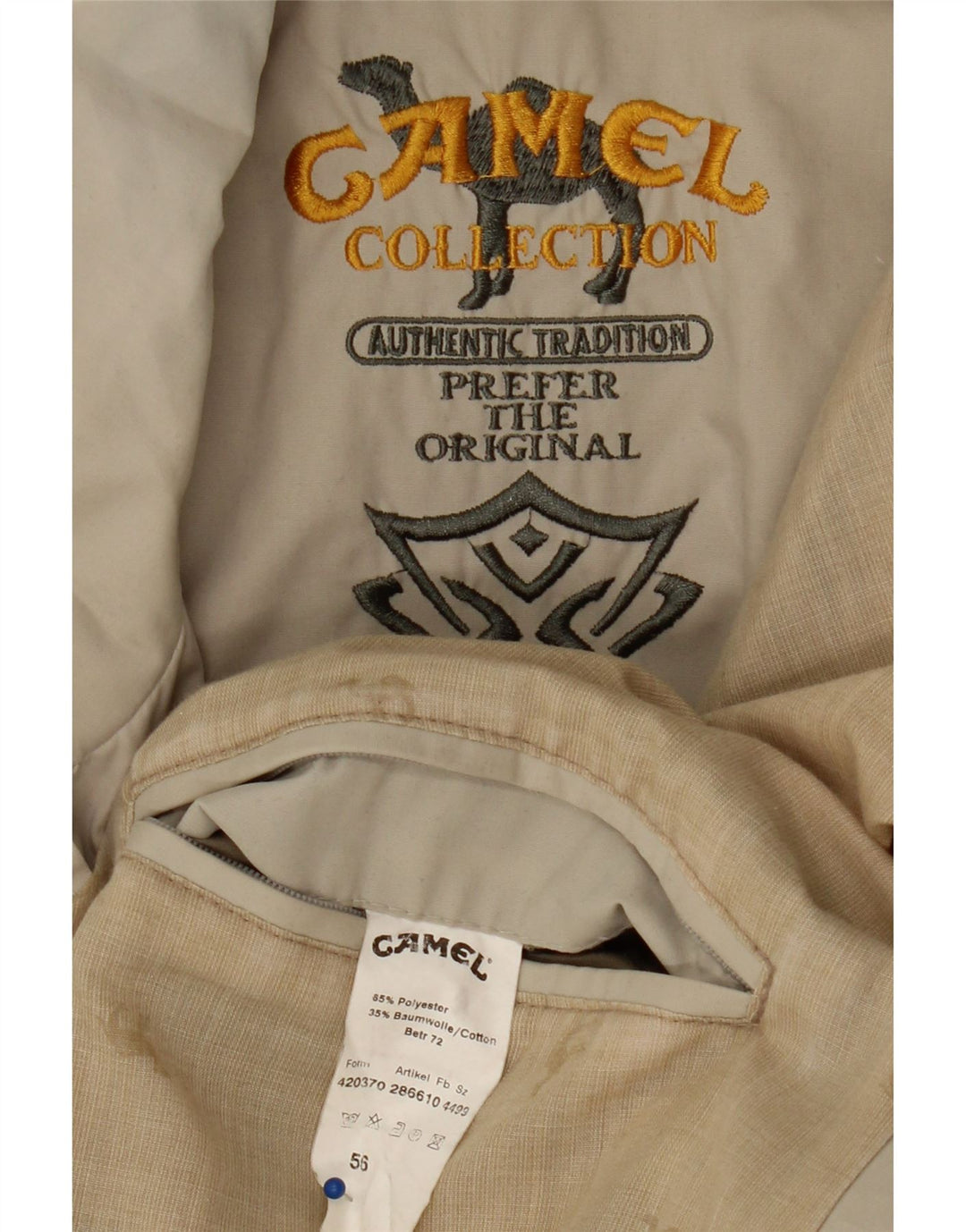 CAMEL ACTIVE Herren-Utility-Jacke IT 56 3XL Graues Colourblock-Polyester