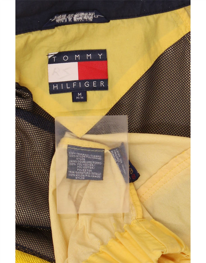 Tommy Hilfiger Herren-Regenjacke mit Kapuze, UK 38, mittelgelbes Nylon
