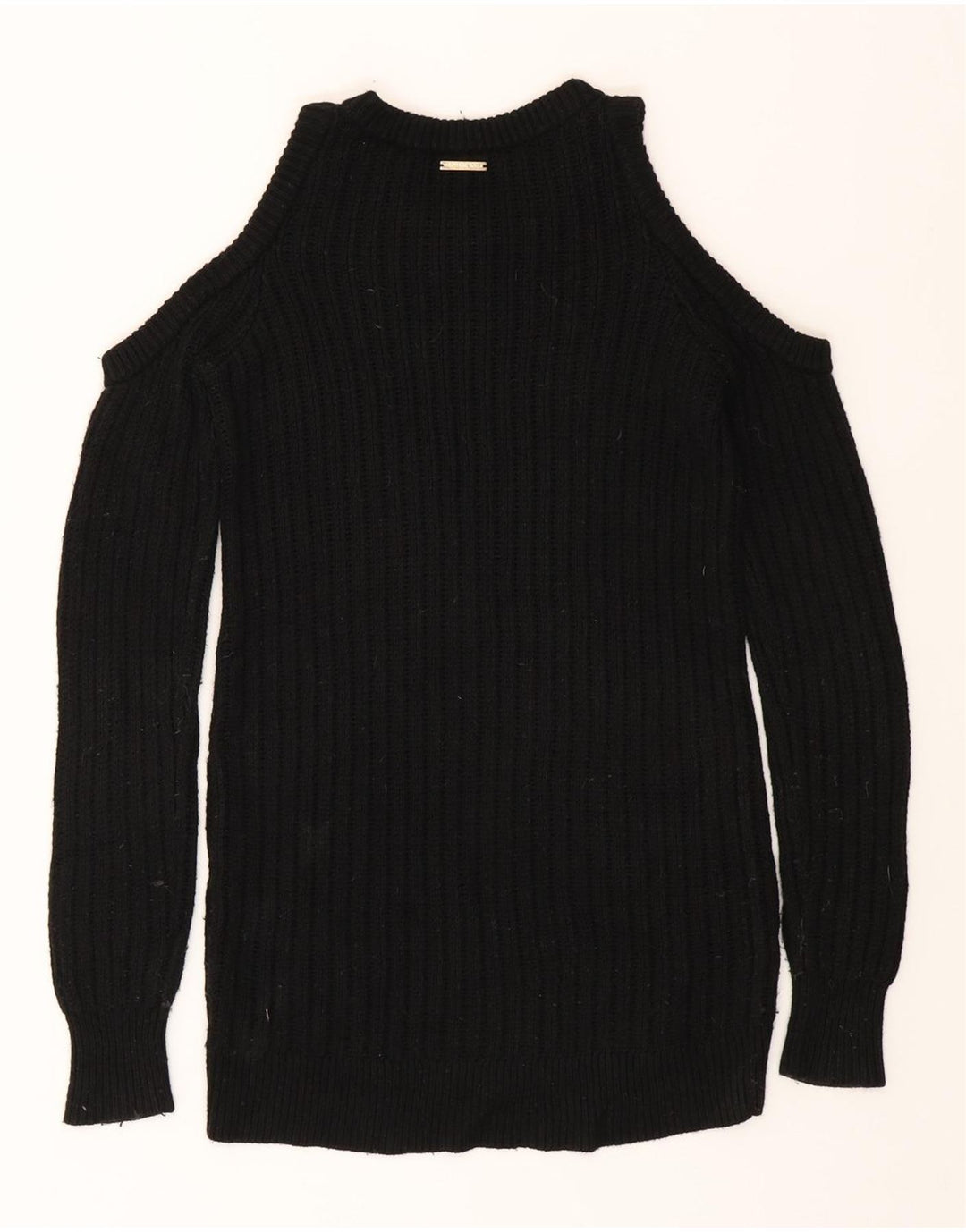 MICHAEL KORS Womens Boat Neck Jumper Sweater UK 10 Small Black Vintage Michael Kors and Second-Hand Michael Kors from Messina Hembry 