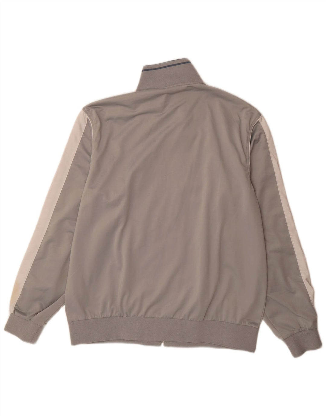 Asics Herren-Trainingsanzug-Top-Jacke 2XL Graues Colourblock-Polyester