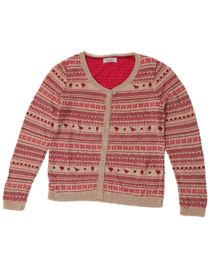Marks & Spencer Damen Per Una Cardigan Pullover UK 12 Medium Beige