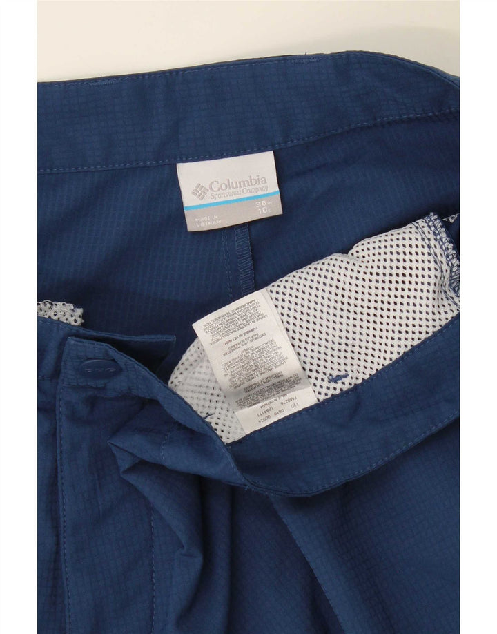 Columbia Herren-Cargoshorts W36, groß, marineblau, kariert, Polyester