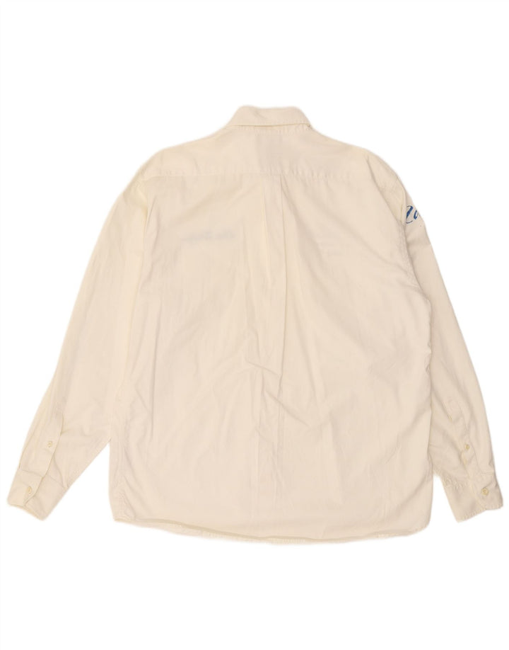 North Sails Herren-Grafikhemd 2XL aus weißer Baumwolle