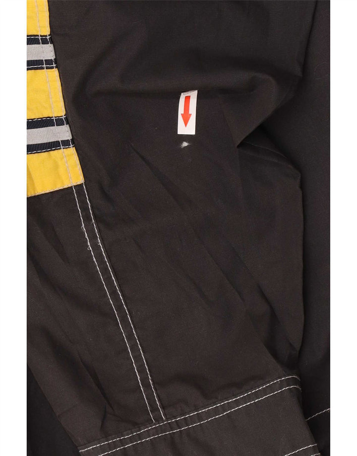 Brugi Herren-Trainingsanzug-Top-Jacke IT 50 Large Black Colourblock Polyester