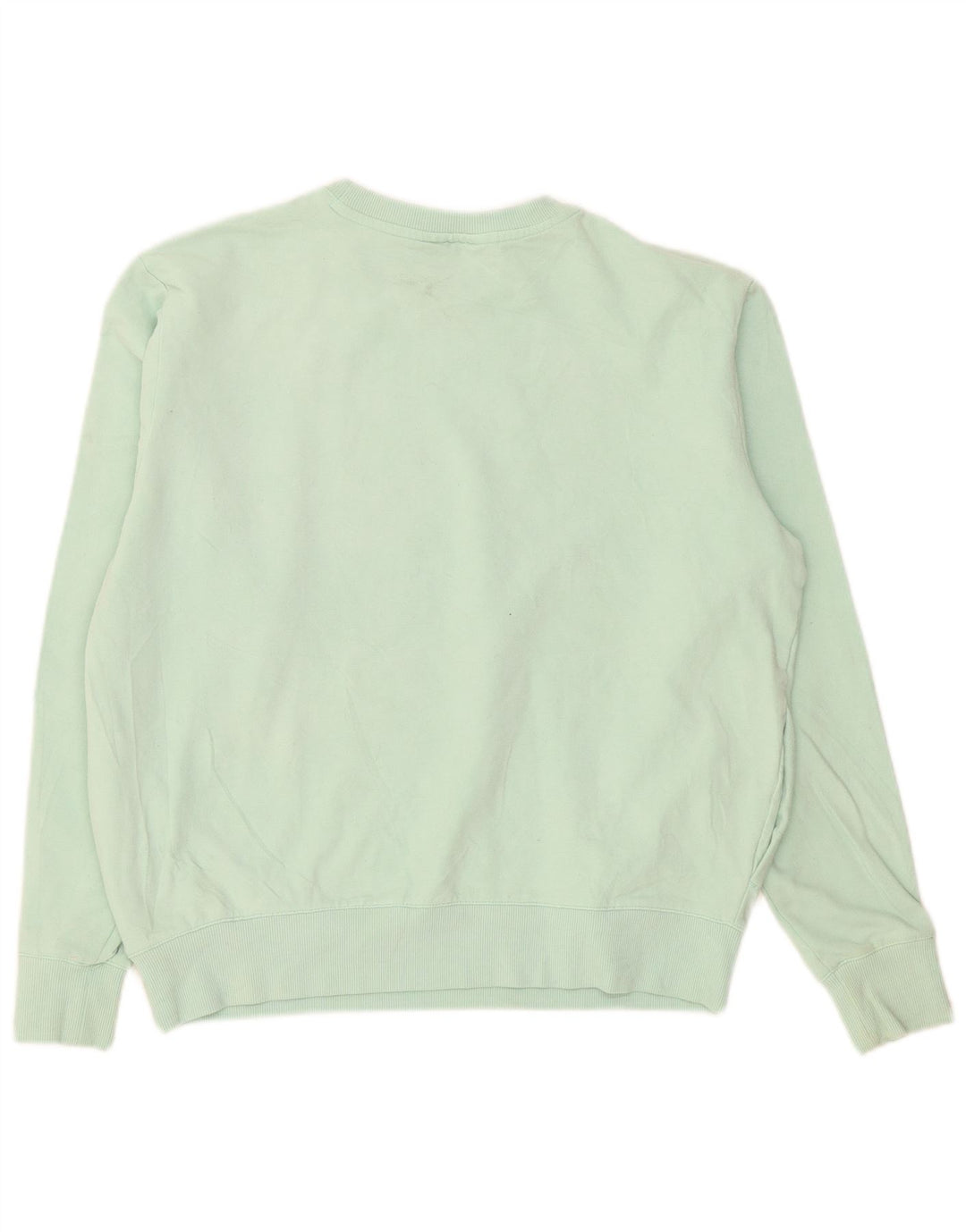 Fila Damen Sweatshirt Pullover UK 14 Medium Türkis Baumwolle