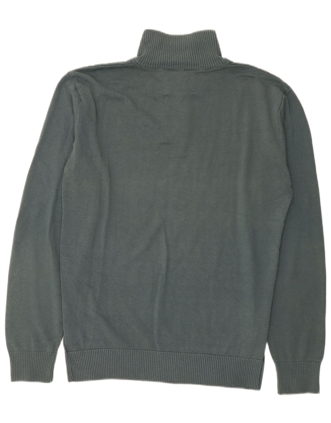 Jack & Jones Herren-Pullover mit Knopfkragen, XL, grüne Baumwolle