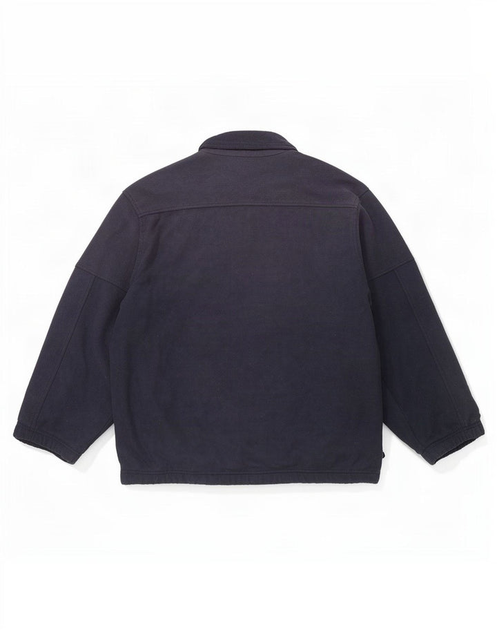 Champion Herren Fleecejacke UK 40 Large Marineblau Colourblock Polyester