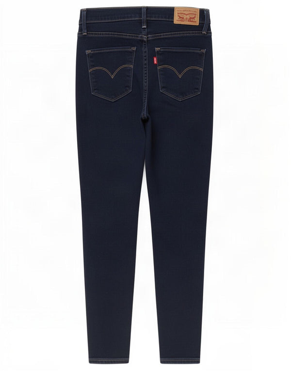 Levi's Damen 720 High Rise Super Skinny Jeans W26 L28 Marineblau Baumwolle
