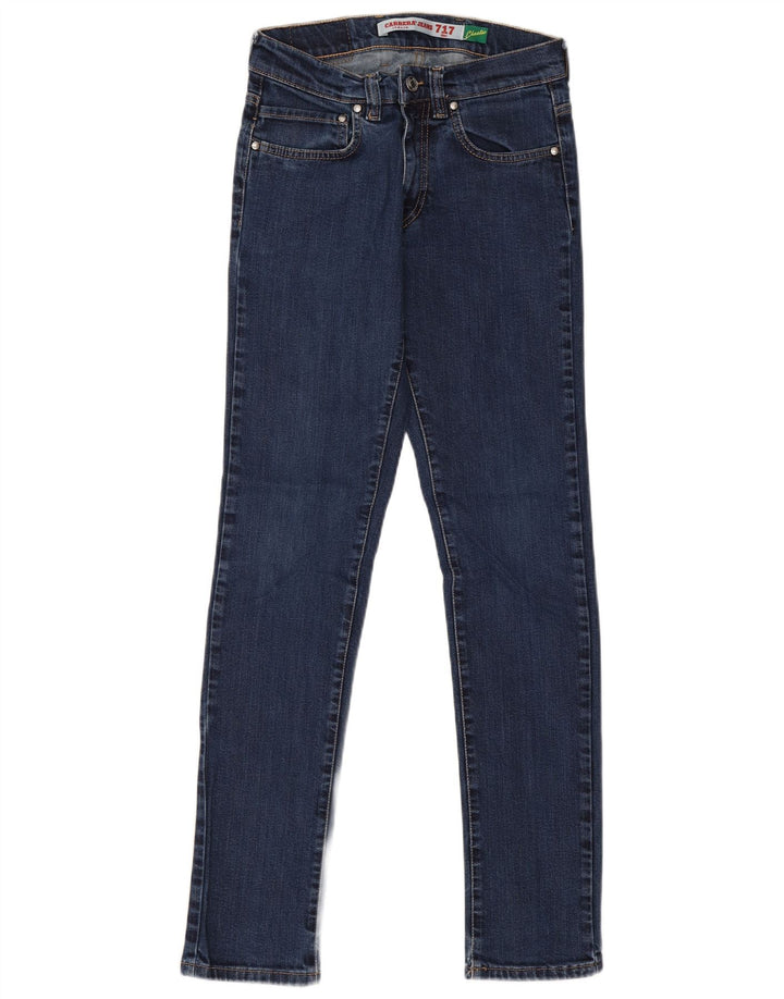 Carrera Damen 717 Slim Jeans W29 L33 Marineblau Baumwolle