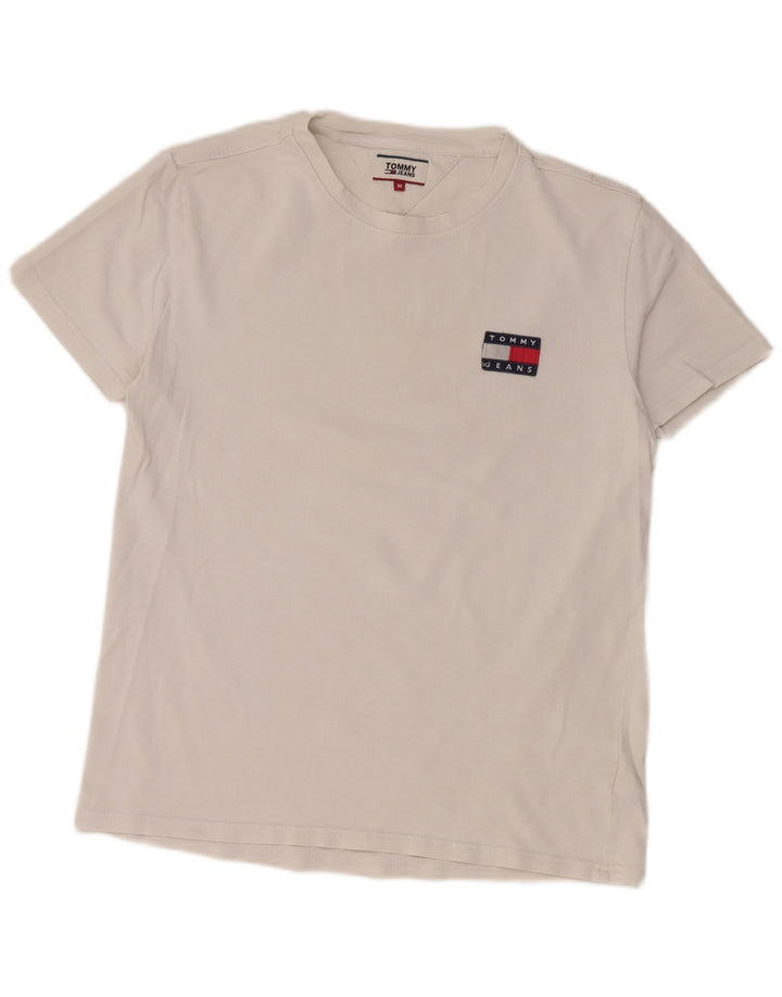 Tommy Hilfiger Herren T-Shirt Top aus mittelweißer Baumwolle
