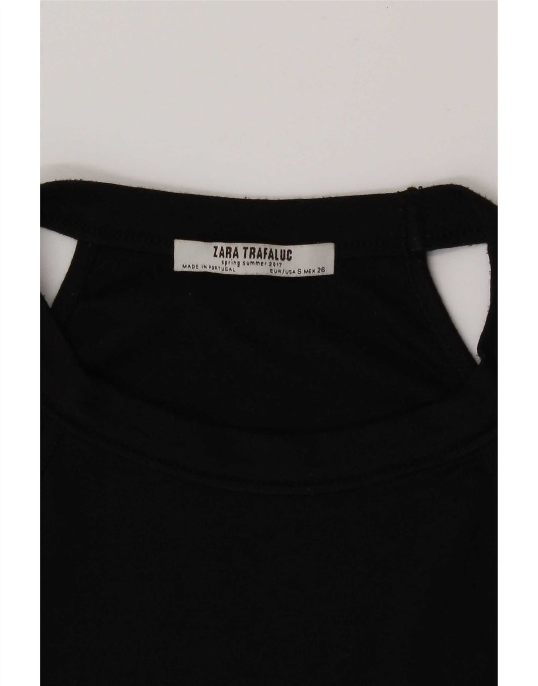 Zara Damen Crop Neckholder Top UK 8 Small Schwarz