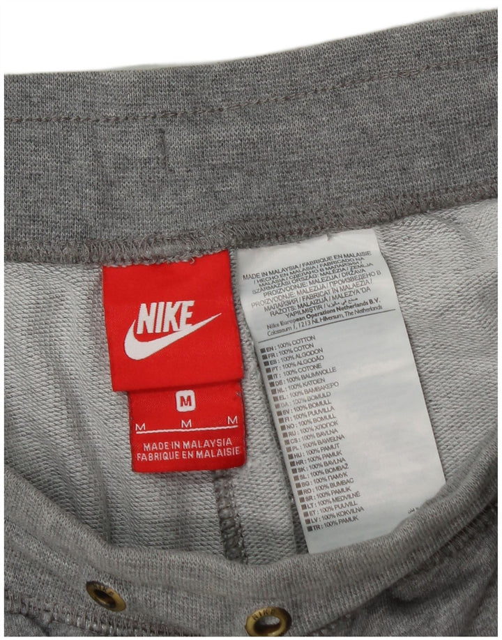 Nike Herren-Sportshorts mit Grafik, mittelgraue Baumwolle