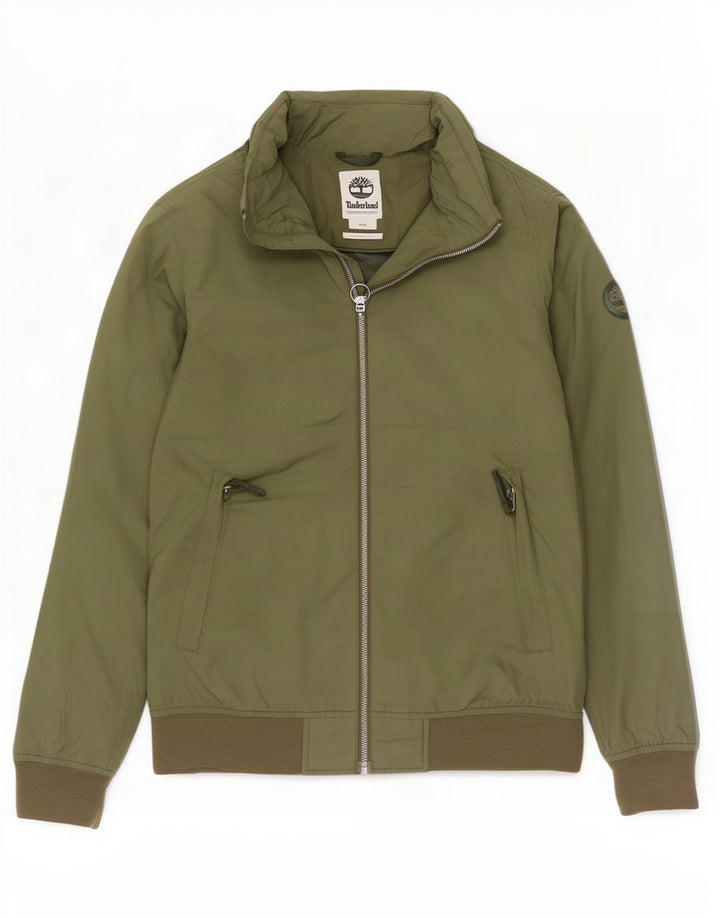 Timberland Herren-Regenjacke mit Kapuze, UK 38, mittleres Khaki, Polyester