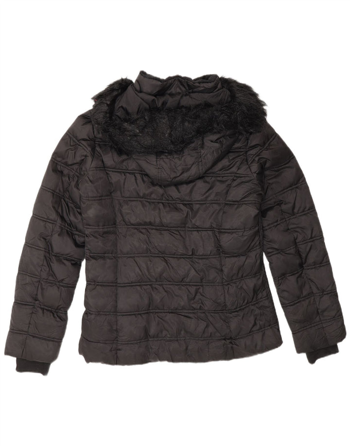 Nautica Damen Wattierte Jacke UK 16 Large Schwarz Polyester