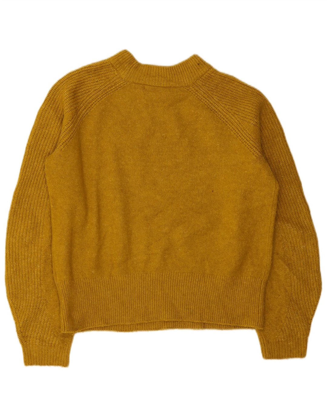 Marks & Spencer Damen-Pullover mit Rundhalsausschnitt, Gr. 10, Größe S, Gelb