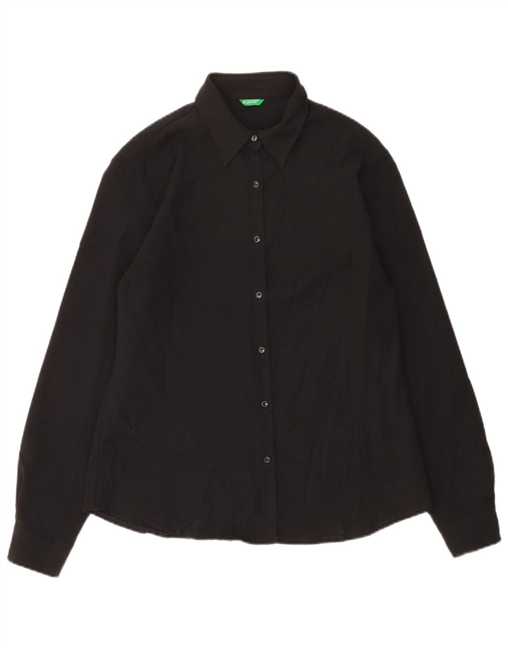 Benetton Damenhemd UK 14 Large Schwarz