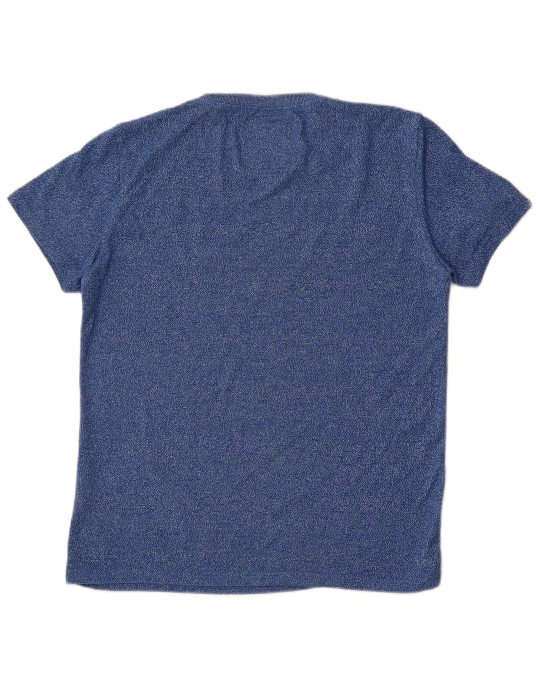 Superdry Herren Grafik-T-Shirt-Oberteil aus mittelblau gefleckter Baumwolle