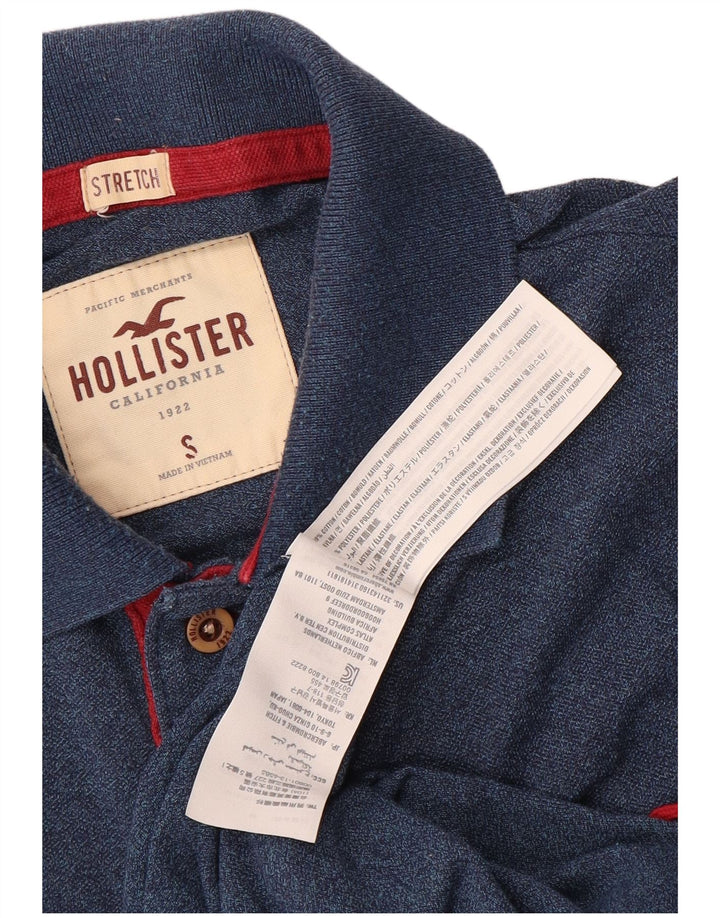 Hollister Herren-Poloshirt, klein, marineblau, Baumwolle