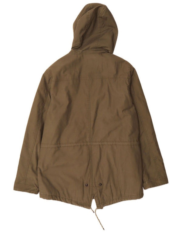 Vintage Industries Herren-Parka mit Kapuze, UK 44, 2XL, Khaki, Polyester
